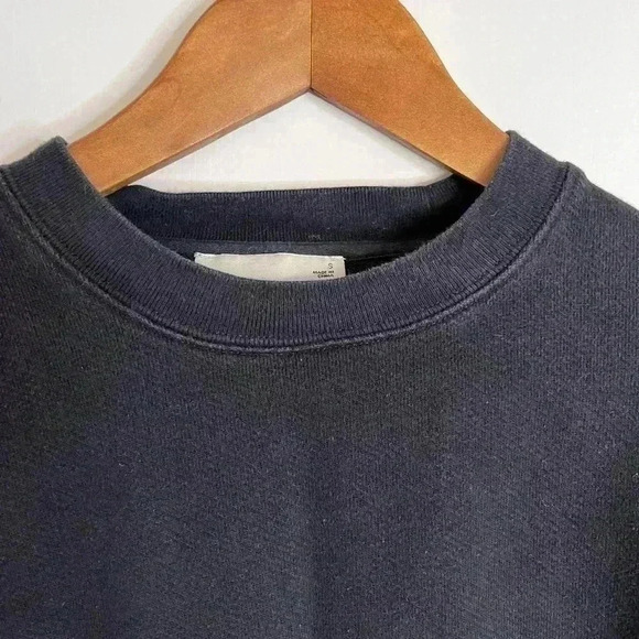 Wilfred Free Cropped Black Sweatshirt Size Small - Picture 5 of 7